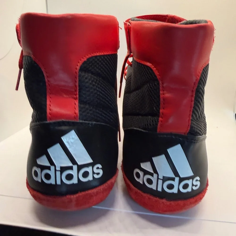 Adidas Combat Speed 5 Wrestling Shoes Mens 14 Black Red White GZ8449 Boxing MMA
